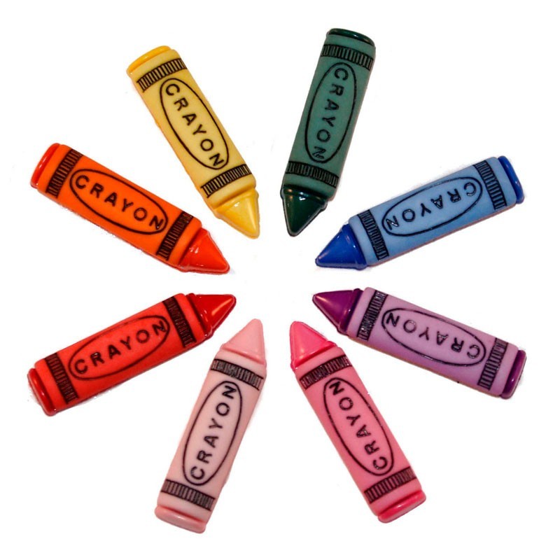 Botones Divertidos Crayon Botones Divertidos Crayon