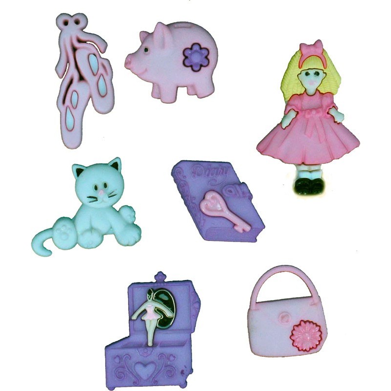 Botones Los accesorios de la niña Botones Los accesorios de la niña