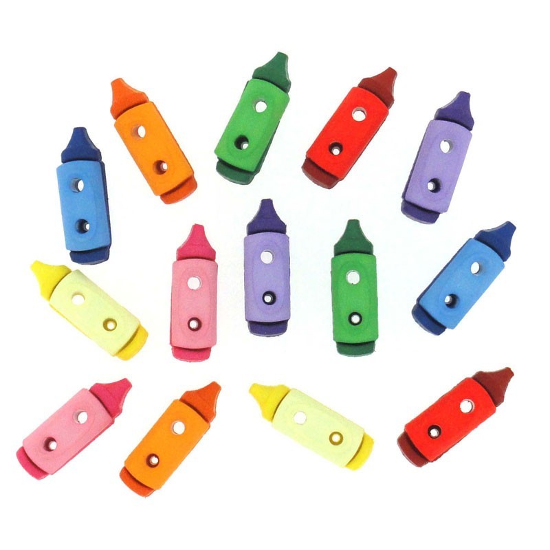Botones Lápices Crayon Botones Lápices Crayon