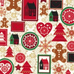 Poplin Fabric - Christmas Eve