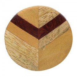 Botón de Madera Circular...