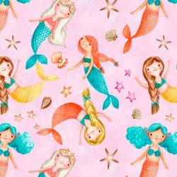 Tela Popelín - Sirenas