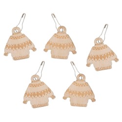 Pack of 10 Sweater-Shaped...