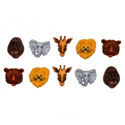 Botones Animal World -...