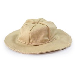 Beige Fabric Hat for...