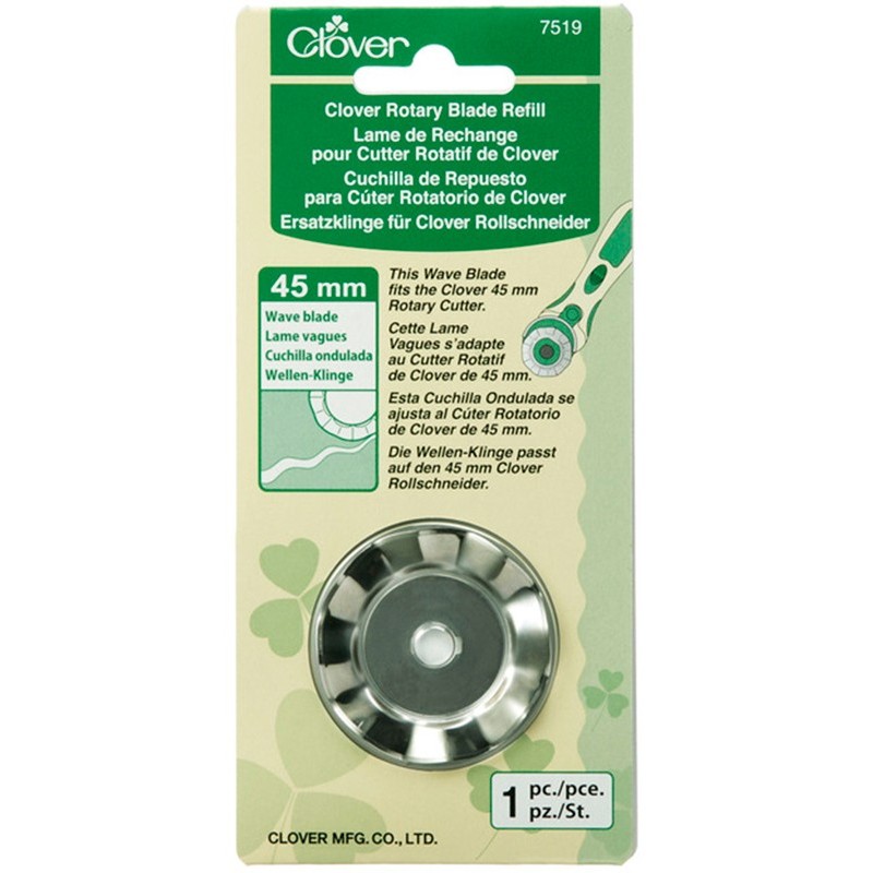 Cuchilla ondulada 45 mm para Cutter Rotatorio Clover