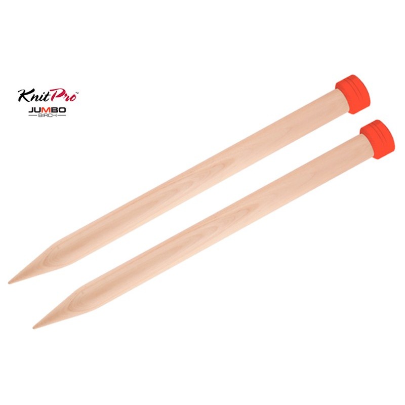 KnitPro Jumbo Birch Single Pointed Needles