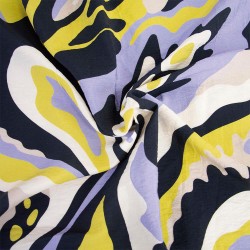 Tela Rayon Voile Print -...