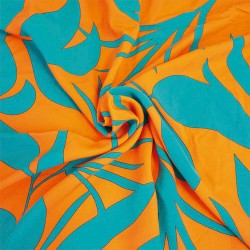 Tela Rayon Chalis Print -...