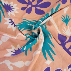 Tela Rayon Chalis Print -...