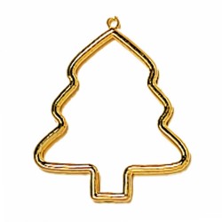 Tree-Shaped Gold Frame 9x8...