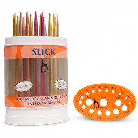 Agujas Circulares de Puntas Intercambiables Slick Pony