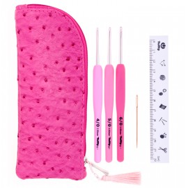 3 - Crochet Hooks Set Tulip Etimo Rose Softgrip