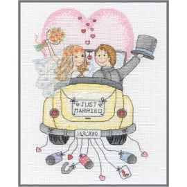 Kit de Punto de Cruz - Just Married - Anchor