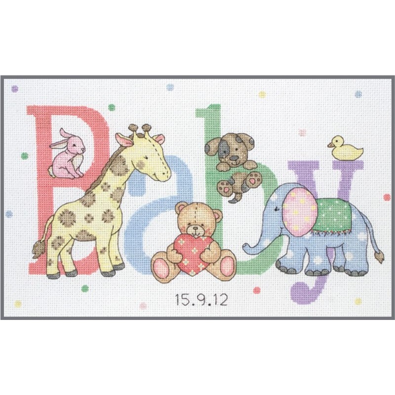 Counted Cross Stitch Kit - Baby Animals - Anchor - Las Tijeras Mágicas