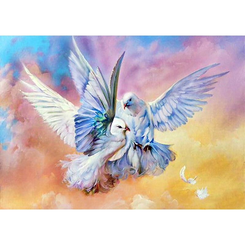 Kit Diamond Painting - Palomas - Collection d Art