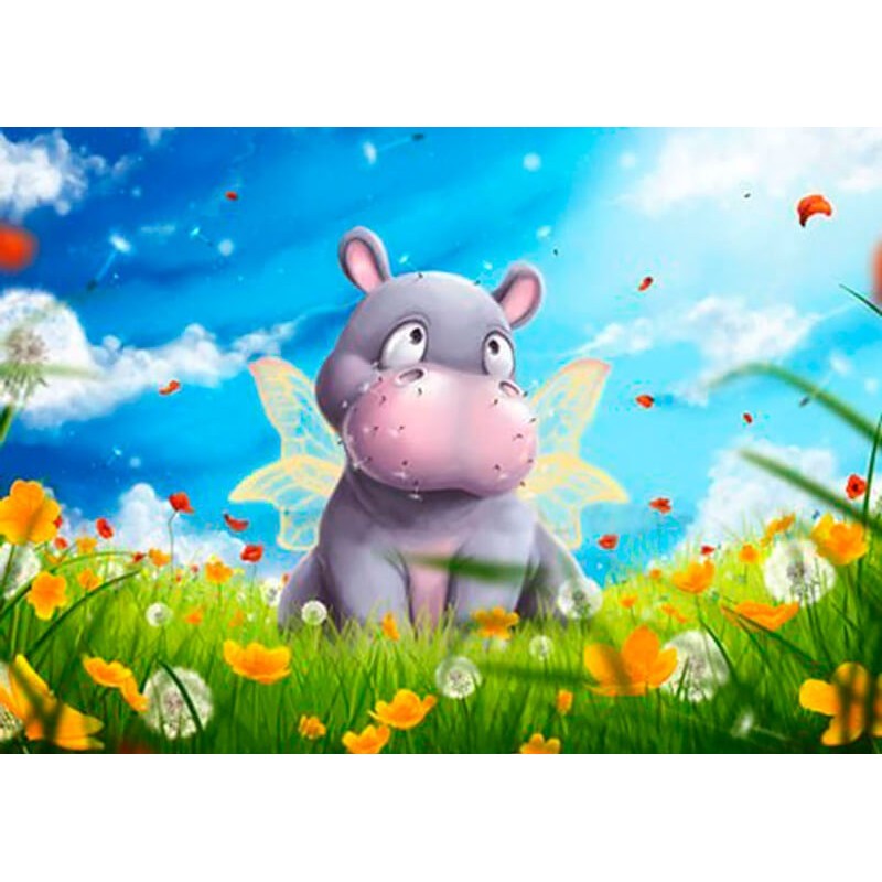 Kit Diamond Painting - Hippo - Collection d Art