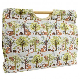 Bolsa de labores con asas de madera - Coleccion Bosque