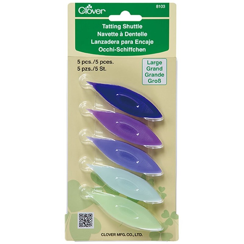 Lanzaderas grandes para encaje (5 uds.) - Clover Lanzaderas grandes para encaje (5 uds.) - Clover