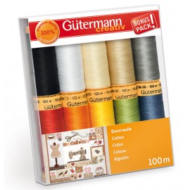 Set de Hilos Algodon 100 metros - Gutermann