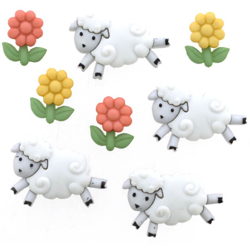 Botones Counting Sheep - Dress It Up Botones Counting Sheep - Dress It Up