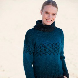 Katia Melody Jacquard 254 Ovillo de lana merino 100 g, con borde de jacquard