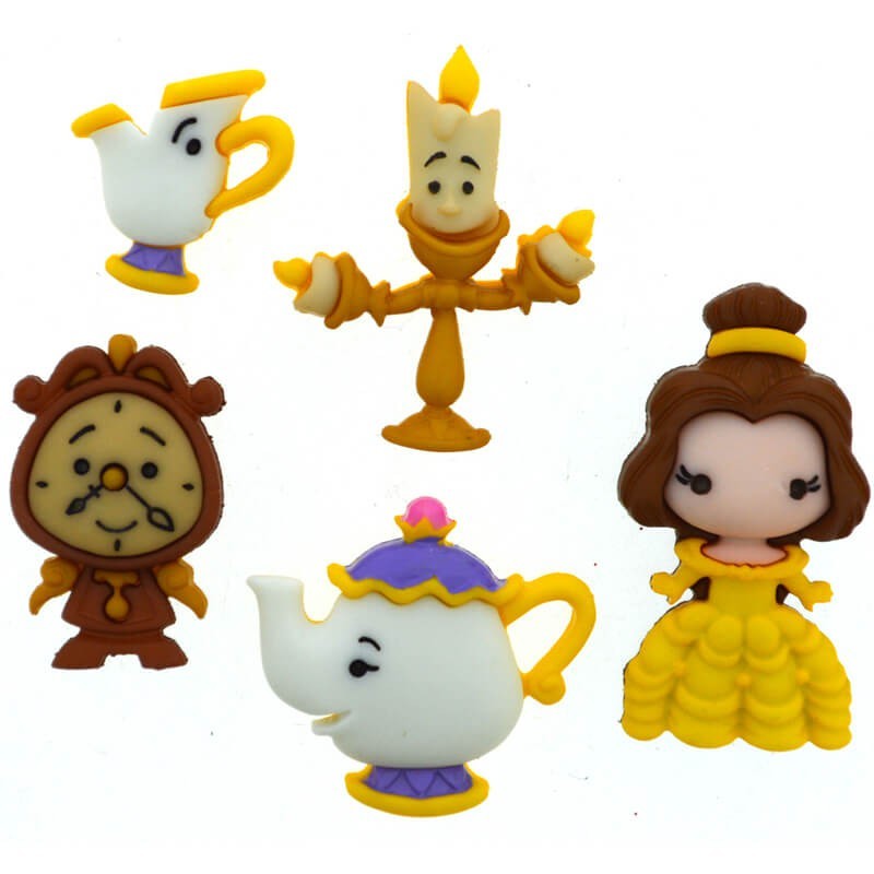 Botones Beauty And The Beast - Dress It Up Botones Beauty And The Beast - Dress It Up