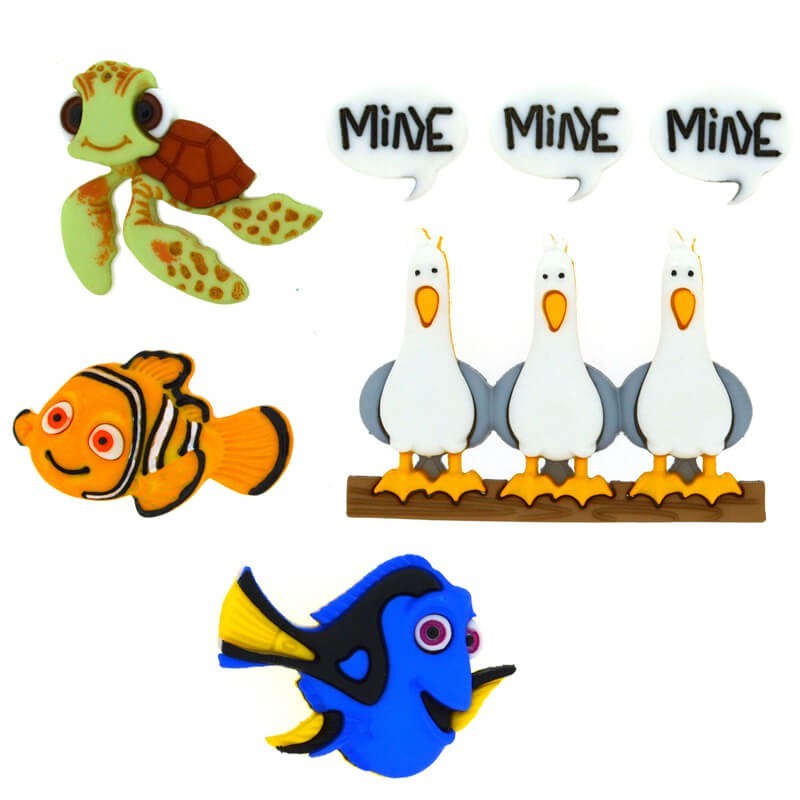 Botones Finding Nemo - Dress It Up Botones Finding Nemo - Dress It Up