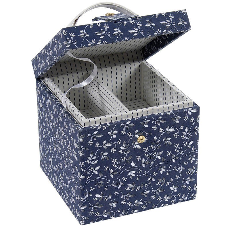 Costurero cuadrado DMC - Fleurs Bleues Costurero cuadrado DMC - Fleurs Bleues