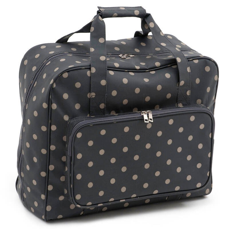 Sewing machine bag – Charcoal Polka Dot Sewing machine bag – Charcoal Polka Dot