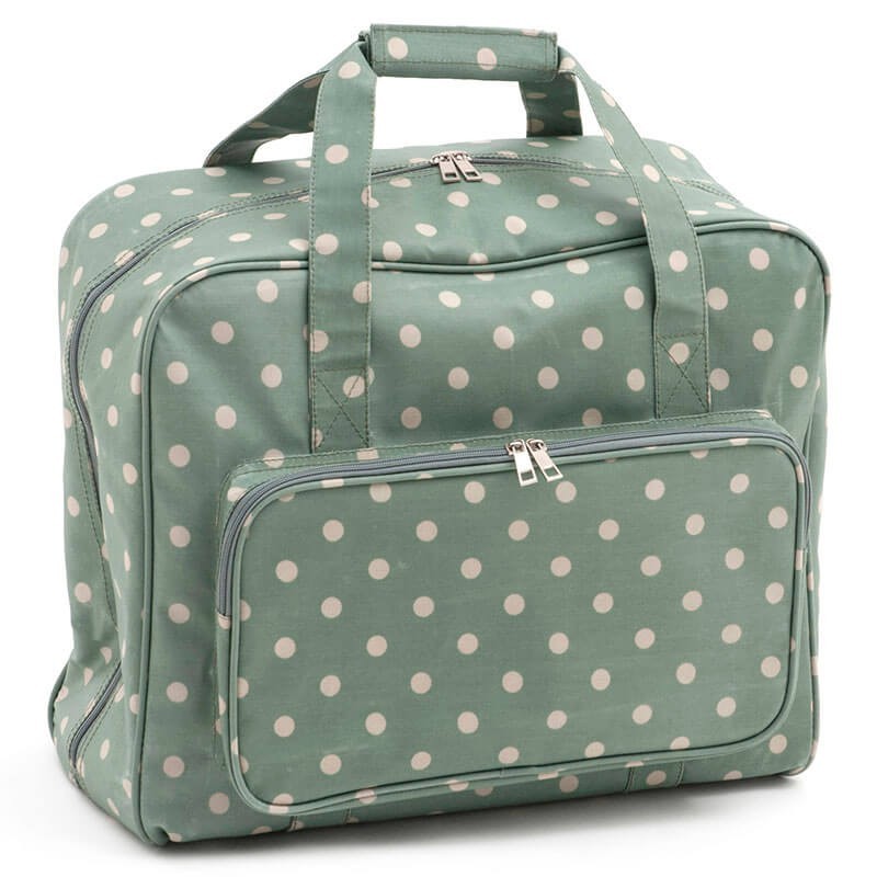 Sewing machine bag – Moss Polka Dot Sewing machine bag – Moss Polka Dot