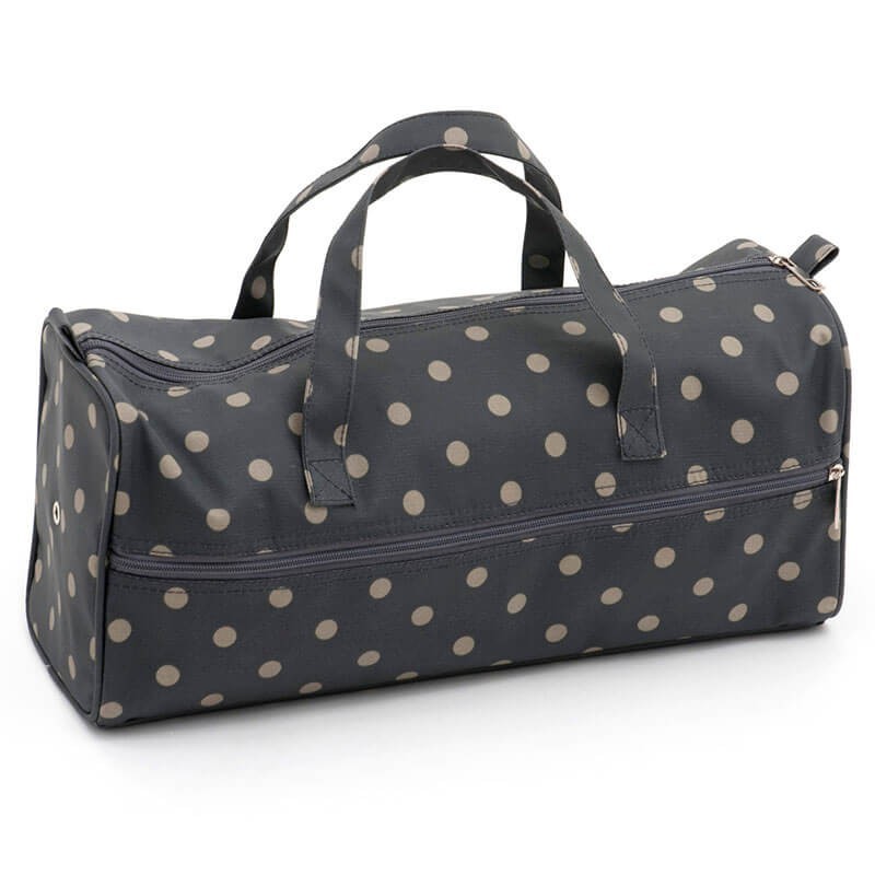 Bolsa de Labores - Charcoal Polka Dot