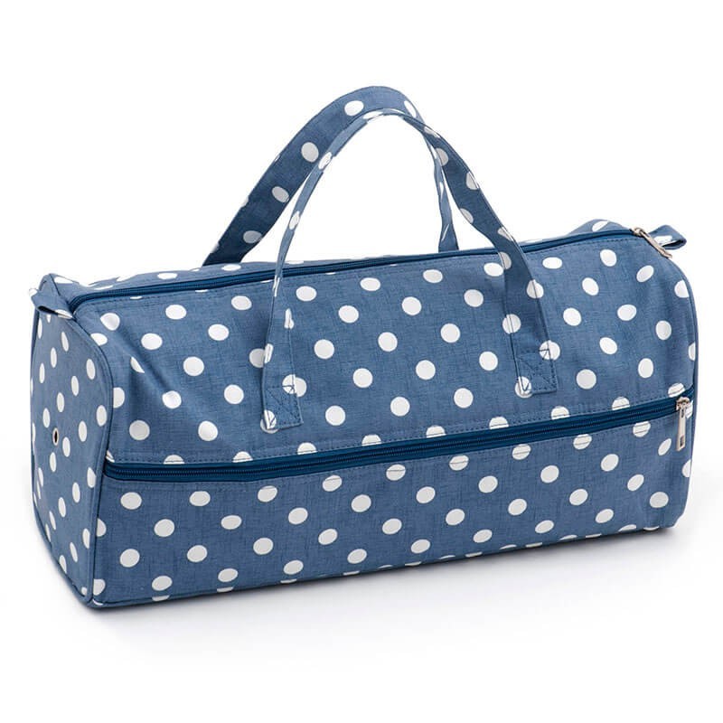 Bolsa de Labores - Denim Polka Dot