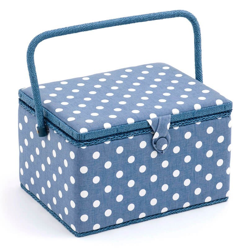 Costurero Grande - Denim Polka Dot Costurero Grande - Denim Polka Dot