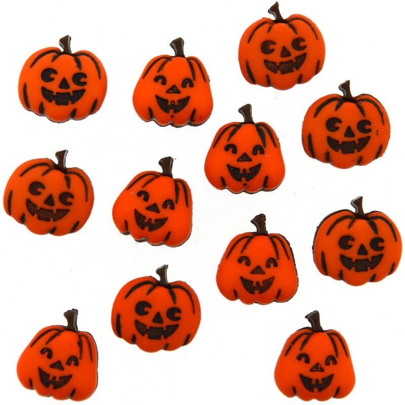 Jack-O-Lantern Halloween button 