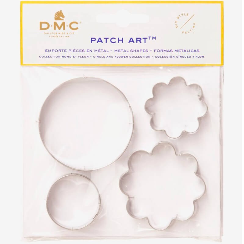 Moldes de metal Circulo y Flor - Patch Art - DMC Moldes de metal Circulo y Flor - Patch Art - DMC
