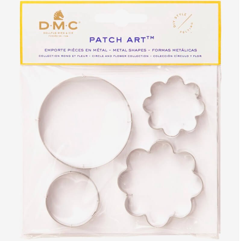 Moldes de metal Circulo y Flor - Patch Art - DMC