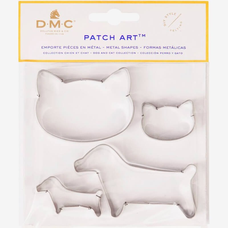 Moldes de metal Perro y Gato - Patch Art - DMC Moldes de metal Perro y Gato - Patch Art - DMC