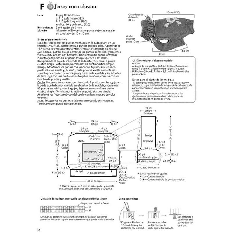 Prendas de punto para perros. Aprende a tejer jerseis y accesorios para tu mascota