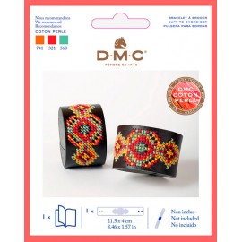Kit Pulsera Ancha Simil Cuero para Bordar - DMC
