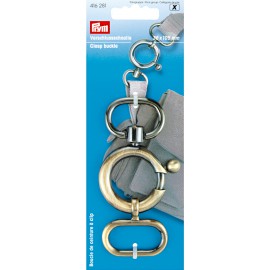 Hebilla cierre 35 x 105 mm latón viejo - Prym