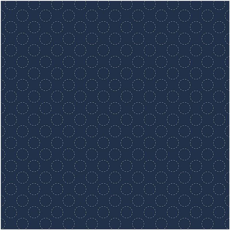 Sashiko Fabric Dark Blue Sashiko Fabric Dark Blue