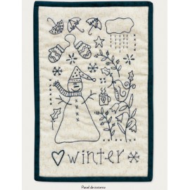 Quilts con bordados intercambiables en diferentes momentos del año