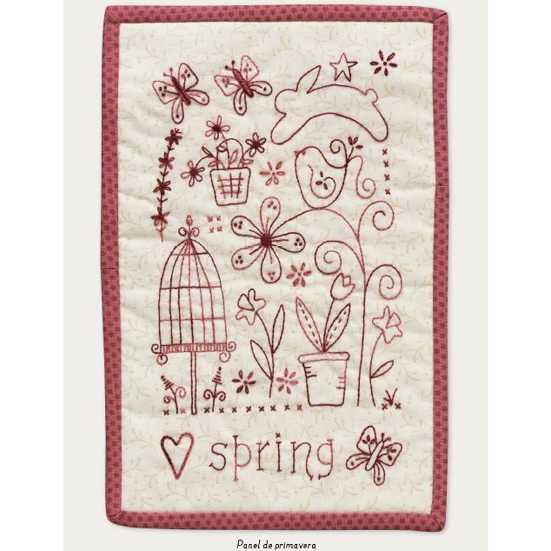 Quilts con bordados intercambiables en diferentes momentos del año