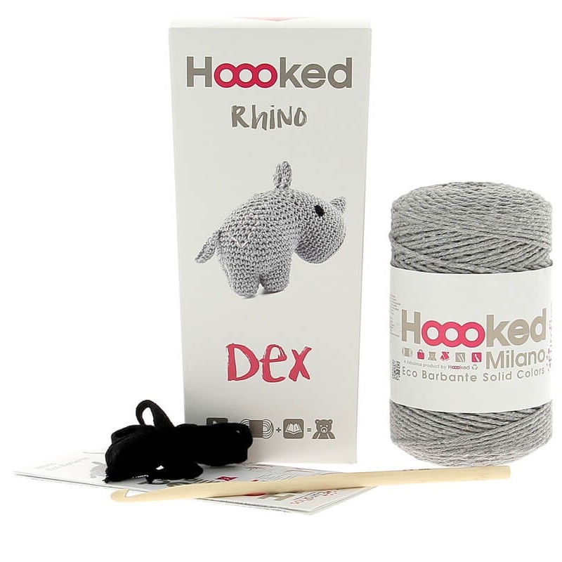 Kit Amigurum Rinoceronte Dex - Hoooked