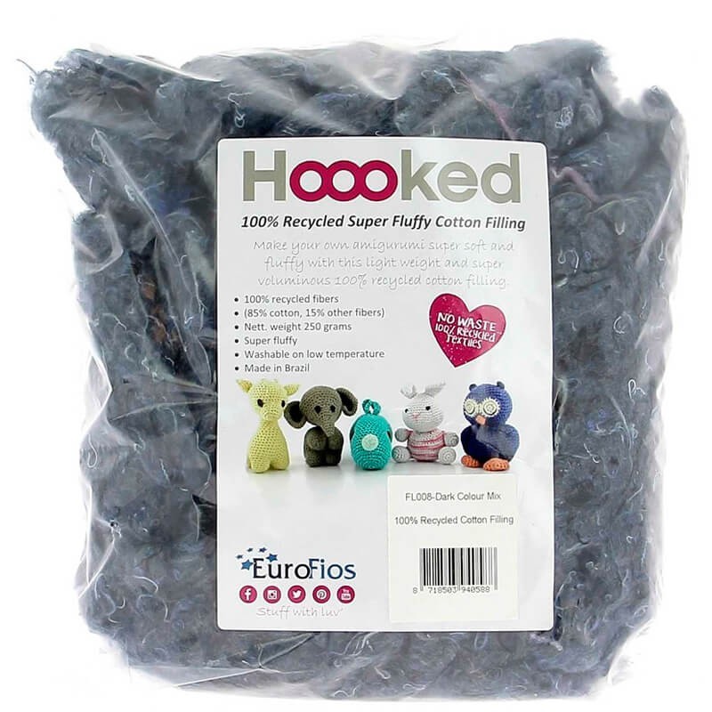 100% Recycled Fluffy Cotton Filling - Hoooked