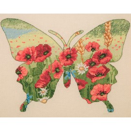 Kit Punto de Cruz - Butterfly Silhouette - Anchor Maia Collection