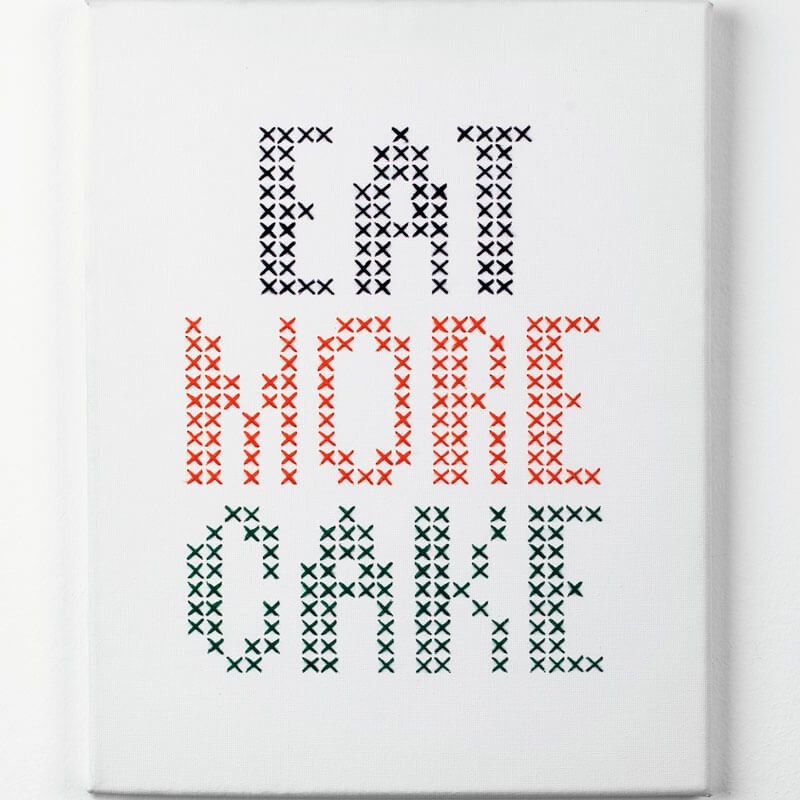 Kit de Bordado - Eat More Cake - Anchor Kit de Bordado - Eat More Cake - Anchor