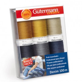 Set de Hilos Denim 100 metros - Gutermann