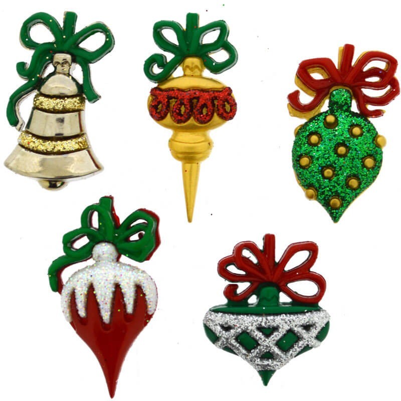 Botones Christmas Ornaments - Dress It Up